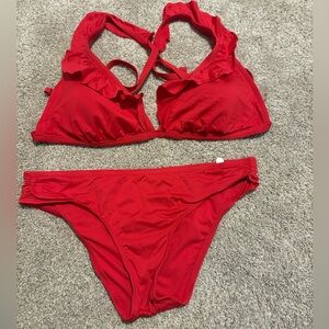 Shade & Shore Red Bikini Set